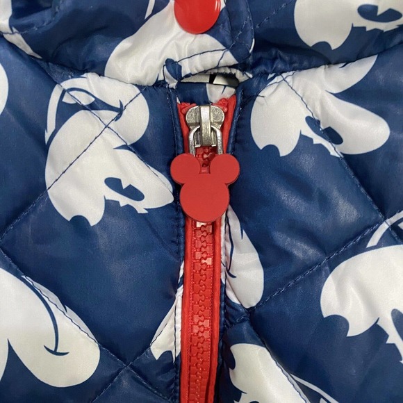 Mickey Mouse Disney Kids NWT Full Zip Puffer Hooded Jacket Size 4. - Picture 6 of 14